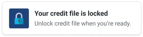 Graphic credit lock.